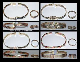 20 BRACELETS RINGS COPPER BRONZE MATCHING JEWELRY SETS  