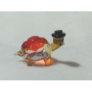  Collectibles Crystal Figurines Red Turtle 