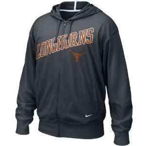 Nike Texas Longhorns Black Off Campus Full Zip Hoody Sweatshirt 