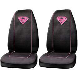 Supergirl Pink Shield Bucket Seat Covers (Set of 2)  