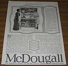 1917 Vintage Ad McDougall Kitchen Cabinets Frankfort,IN