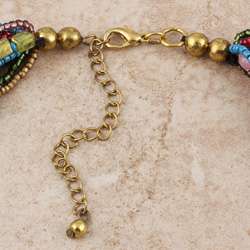Multi strand Rainbow Bead Necklace (India)  
