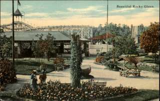 Rocky Glenn Glen Amusement Park Roller Coaster   Moosic PA? c1910 