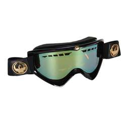 Dragon DX Jet and Black, Ionized Amber Lens Snowboard Goggles 