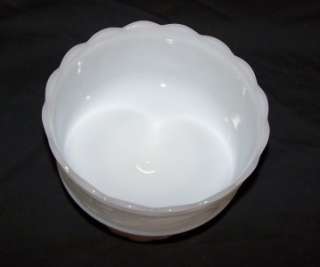 Vintage E.O. Brody Co. Milk Glass Candy Dish  