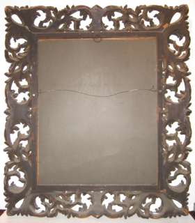 Antique Gilded Baroque Style Mirror  
