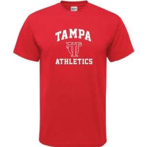 Tampa Spartans Red Athletics Arch T Shirt  Sports 