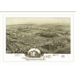  Historic Edwardsville, Pennsylvania, c. 1892 (M) Panoramic 
