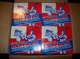 1982 TOPPS BASEBALL UNOPENED CELLO BOX OF 24 MINT PACKS  