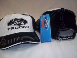 Ford Baseball Hat Cap Logo Black White Trucks Trucker  