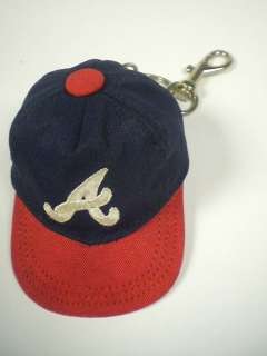 OFFICAL MLB 1992 BASEBALL CAP HAT KEYCHAIN ATLANTA BRAVES  