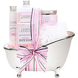 Spa tacular Rose Bath Set Gift Basket  