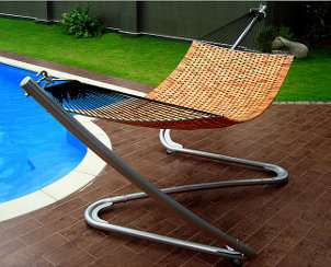 create comfortable outdoor seating with hammocks and swings and turn 