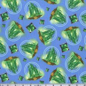 Wizard Of OZ Fabric~The Emerald City on blue  