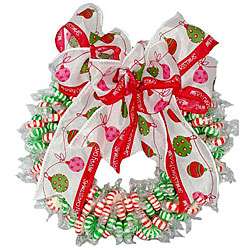 Spearmint and Peppermint Twist Candy Wreath  