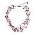  Heritage Pearl and Rose Quartz Beaded Necklace (5 8 mm) (Thailand