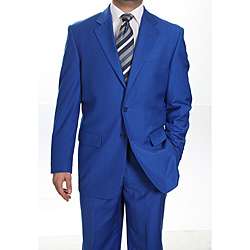 Ferrecci Mens Royal Blue Two button Suit  