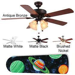   Image Concepts 4 light Outer Space Blade Ceiling Fan  