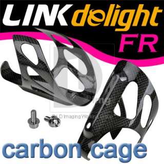 New Bike Bicycle Cycling Carbon Fibre Water Bottle Cage