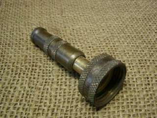 Vintage Brass Nozzle Faucet  Antique Old Spigot Hose  