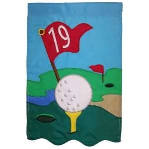  19th Hole Golf Banner Flag  28 x 40 Patio, Lawn 