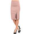Stanzino Womens Brick Pink Pencil Skirt with Slit Was $ 