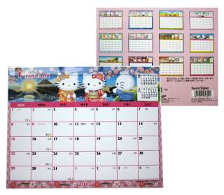 2012 Official Sanrio HELLO KITTY Desk Calendar made in Japan  
