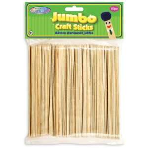  Jumbo Craft Sticks 6 80/Pkg Arts, Crafts & Sewing