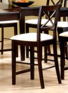Coaster Pair of Counter Height Stools Chairs in Cappuccino 5847  