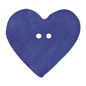   Paper Heart Novelty Button, 1 Per Card, Purple Arts, Crafts & Sewing