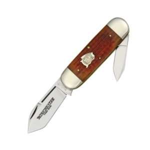 Winchester Knives 29112BH Buffalo Head Series Sunfish Pocket Knife 