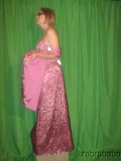 Helen Morley Mauve Dress Gown & Shawl NWT $3,745 Neiman  