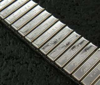   19mm 3/4 Speidel USA Stainless Steel 1970s Vintage Watch Band  
