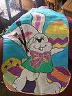   Decorative Flag Big 40 x28 1/2 Colorful Easter Bunny & Dyed Eggs
