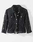   Gothic 90s Grunge Style Shrug Black Floral Lace Cropped Jacket Top 6