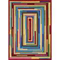 Hand tufted Erima Multicolor Wool Rug (79 x 106)  