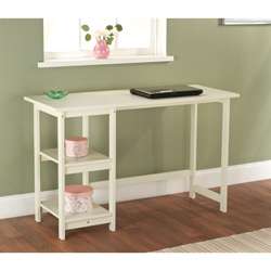 White Solid Wood Emory Desk  