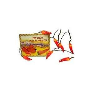  Set of 10 Spicy Red Hot Chile Pepper Novelty Christmas 