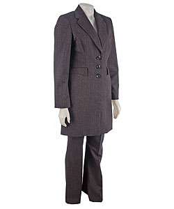 Larry Levine 2 piece Pant Suit with Long Jacket  