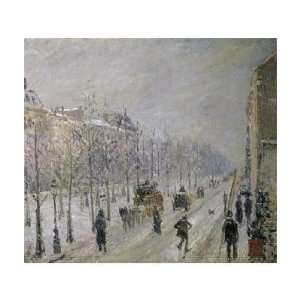  Camille Pissarro   The Effect Of Snow On The Boulevards 