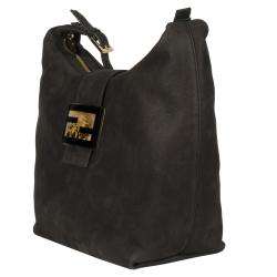 Fendi Forever Brown Calf Leather Hobo Bag  