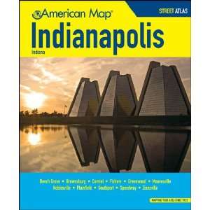  American Map 671263 Indianapolis, IN And Vicinity Street 