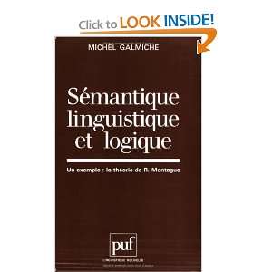  Semantique linguistique et logique Un exemple, la theorie 