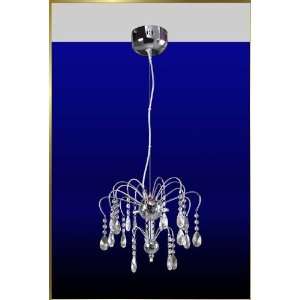  Contemporary Chandelier, MG 1285, 5 lights, Silver, 10 