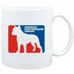  Mug White  American Staffordshire Terrier Sports Logo 