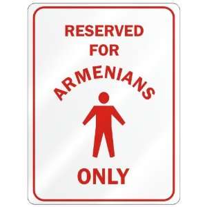   FOR  ARMENIAN ONLY  PARKING SIGN COUNTRY ARMENIA