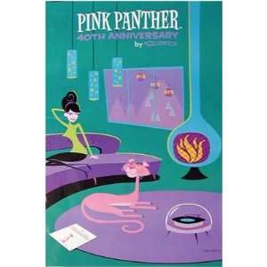 Pink Panther 40th Anniversary By Shag Poster 24 x 36 Aprox.  