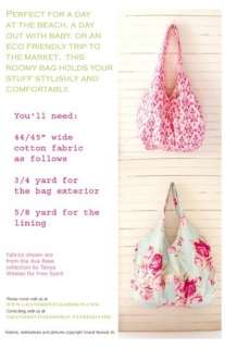 Practical Bag Pattern Chic & Shabb Tote Bag Purse  