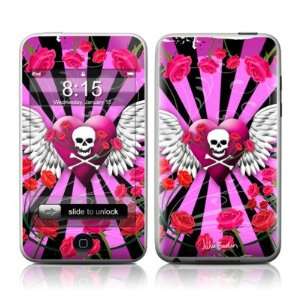  Skull & Roses Pink Design Apple iPod Touch 2G (2nd Gen 