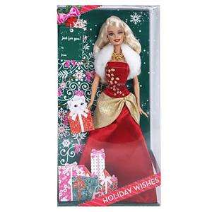 2010 HOLIDAY WISHES BARBIE caucasion LIMITED EDITION  
